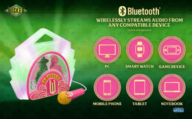 ekids Wicked karaoke bluetooth-pairing enables quick wireless music setup.