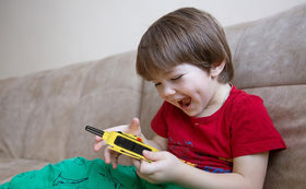 eKids Pikachu design with wrist strap and belt clip for portability.
