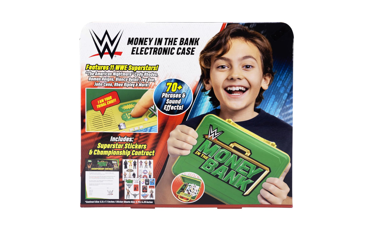 ekids WWE Money in the Bank 11 superstars stickers pack for imaginative play.