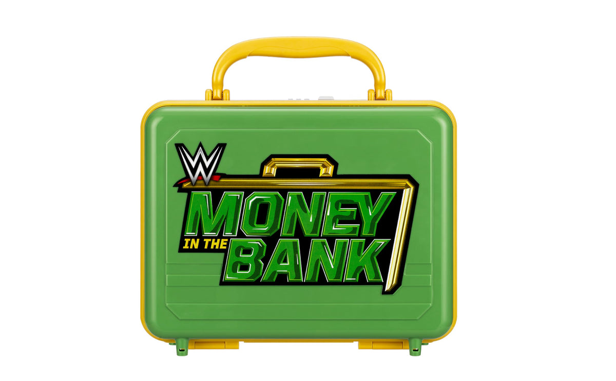 ekids WWE Money in the Bank electronic case latch for secure play items.
