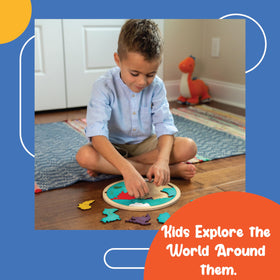 Ekoplay continents oceans puzzle all pieces arranged ideal for family puzzle time