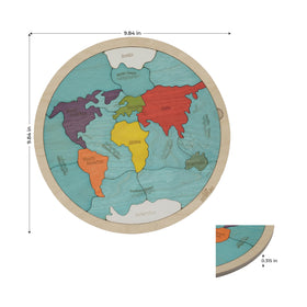Ekoplay wooden puzzle close-up shows burr-free edges for safe play