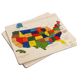 Ekoplay wooden puzzle colorful pieces—engaging textures that help fine motor skills.