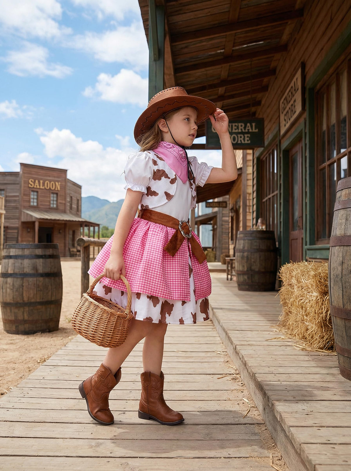 Ekoropshop Pink bandana adds color for authentic western look