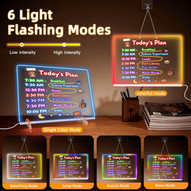 EKSPRINT LED drawing board stand and chain offer flexible wall or table use
