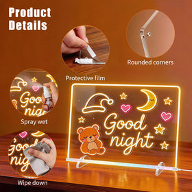 Includes 14 markers for immediate colorful sketching with the board.