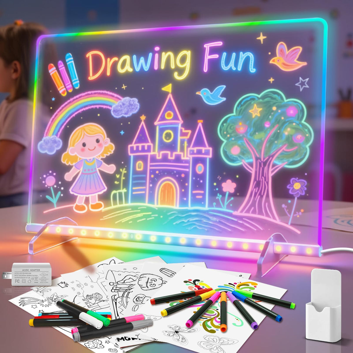 EKSPRINT LED Note Board with 8 colors for vivid, dynamic drawings.