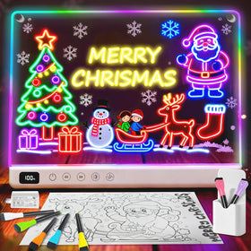 EKSPRINT board showing 13 light effects for vibrant doodling