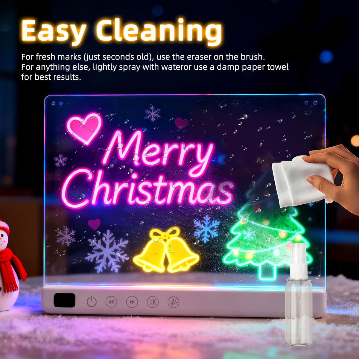 EKSPRINT crystal-clear acrylic panel with rounded edges for safe drawing