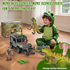 EKU Easyku rescue truck's chomping T-Rex mouth adds realism.