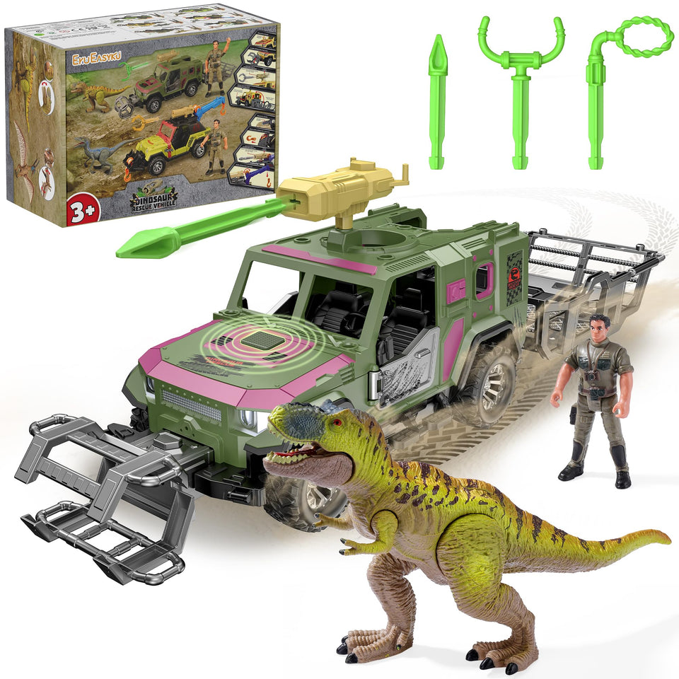EKU Easyku rescue truck with human figure boosts immersive pretend play.