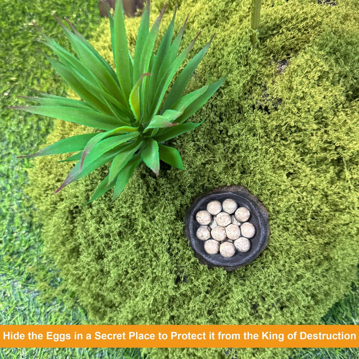 EKU EASYKU stone accessory adds rugged realism to dinosaur scenes.