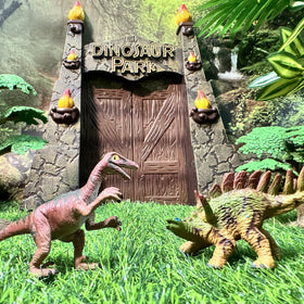 EKU EASYKU stone and log props enhance realistic park landscapes during play