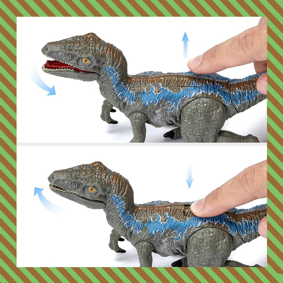 EKU EASYKU Velociraptor dinosaur highlights dynamic pretend play