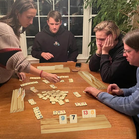 Elanbells Rummy Cube on game night: friend and family friendly fun