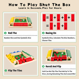 Elanbells Shut The Box ideal for family gatherings and play