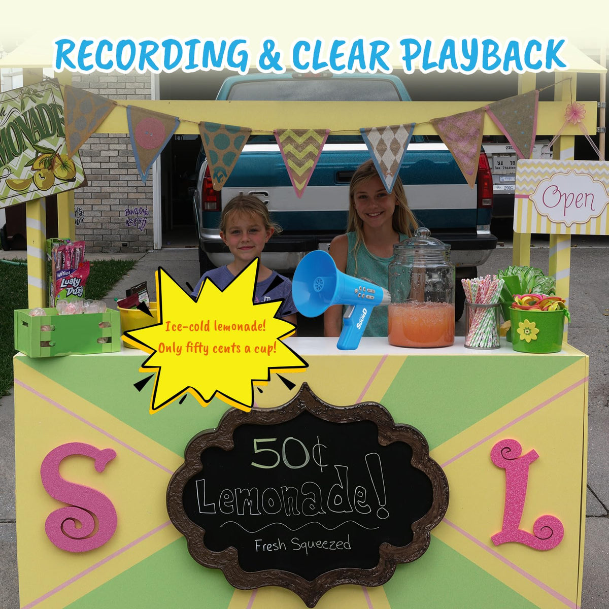 Elanbells Voice Changer for Kids with echo effect during storytelling and karaoke-style play.