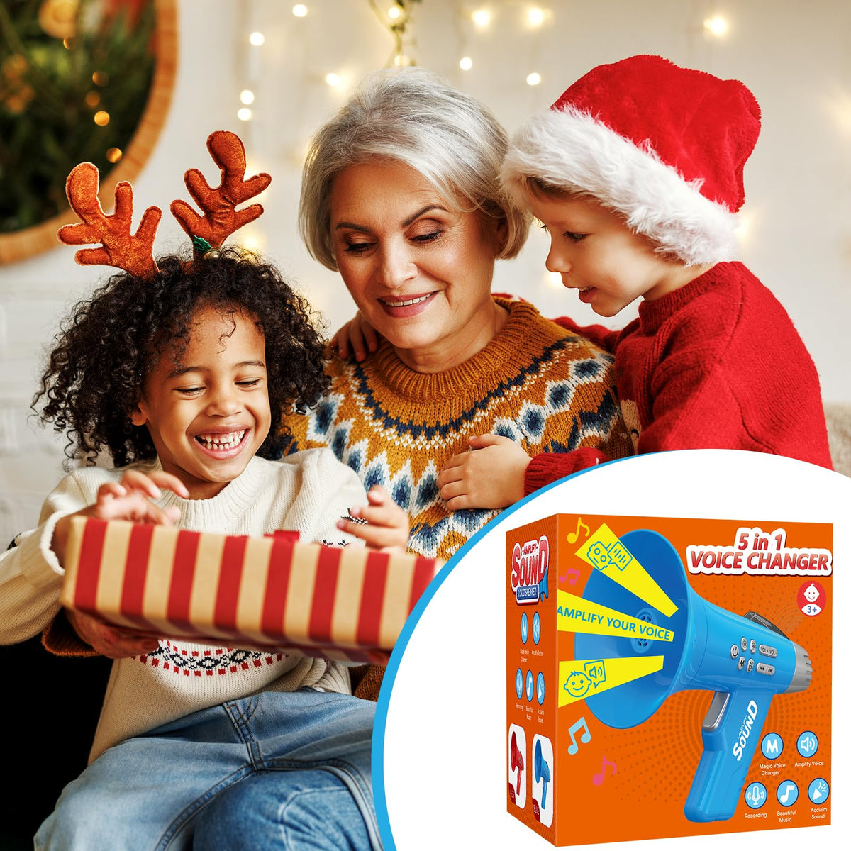 Elanbells Voice Changer kit with lanyard included ready for on-the-go playdates.