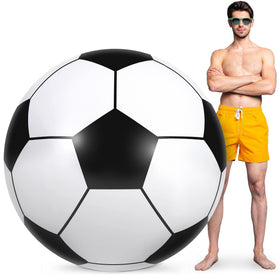 Elcoho 60-inch inflatable beach ball front view for pool party.