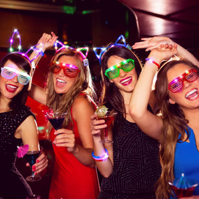 Elcoho birthday glow kit enhancing dance floor atmosphere