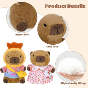 Elcoho Capybara plush clothes pieces enable mix-and-match fashion fun.