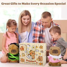 Elcoho Capybara plush arrives vacuum-packed and fluff quickly for playtime.