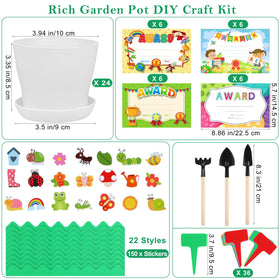 Elcoho foam stickers in butterflies add color to plant projects.