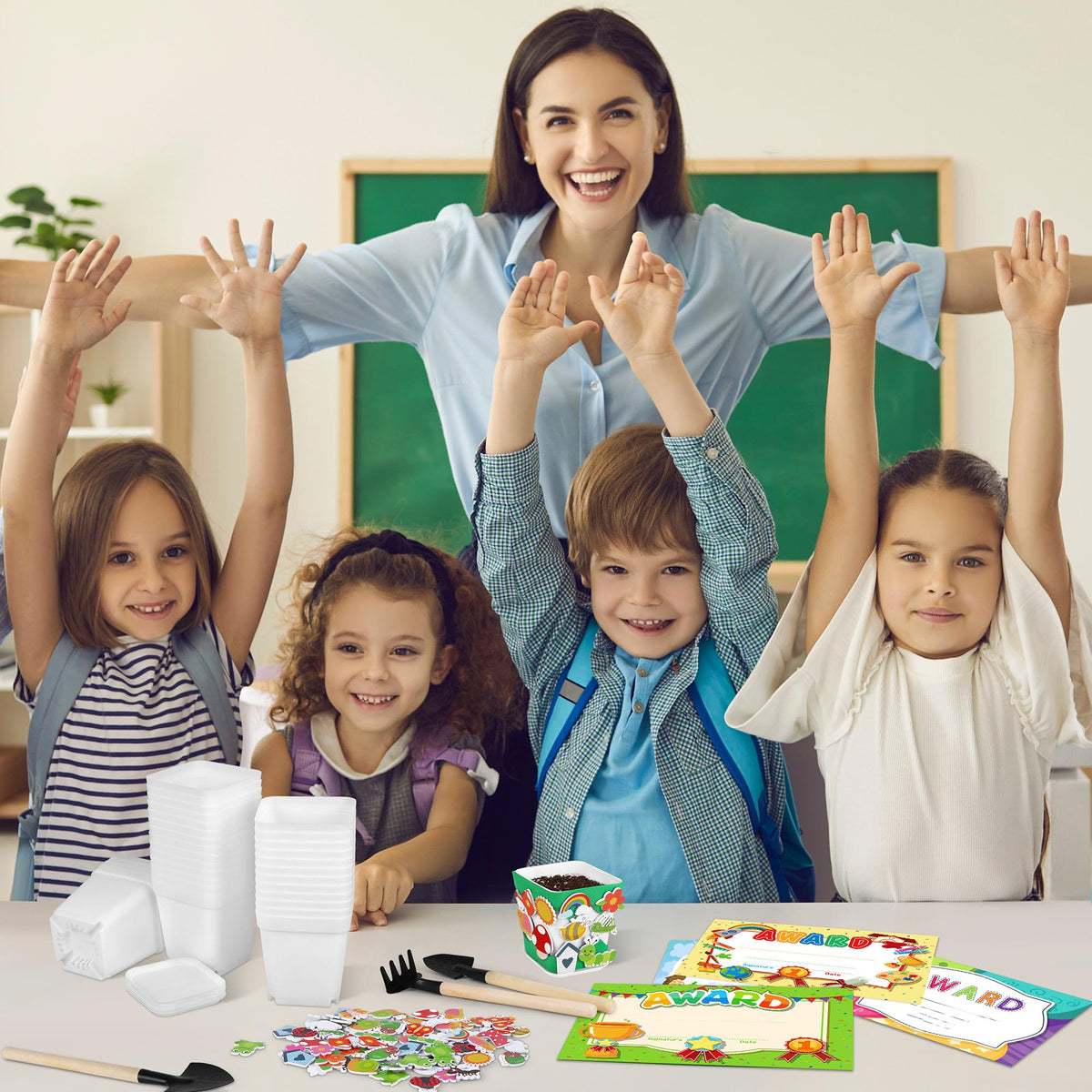 Elcoho gardening kit promotes hands-on creativity and family bonding during craft time, fun learning