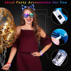Elcoho neon party setup creating vibrant scene
