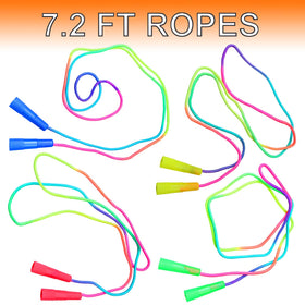 Elcoho rainbow jump rope color gradient showcases vibrant hues.