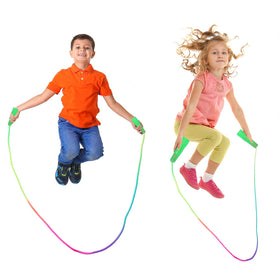 Elcoho rainbow jump rope built with durable materials for long-lasting use.
