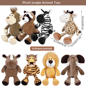Elcoho giraffe plush 9.8 inch, bright room decor and playmate