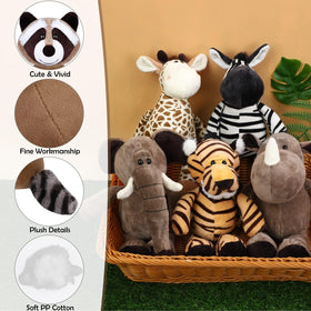 Elcoho lion plush 9.8 inch, cozy imaginary play companion