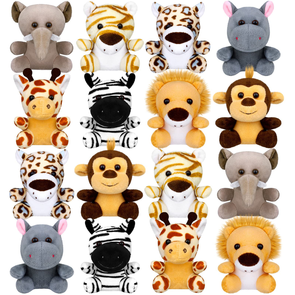 Elcoho safari mini deer keychain plush, soft and portable for backpacks