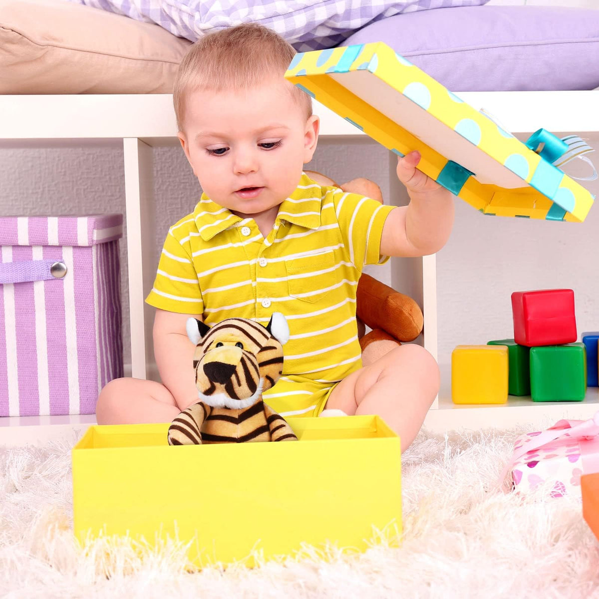 Elcoho monkey plush 9.8 inch, adorable learning through play