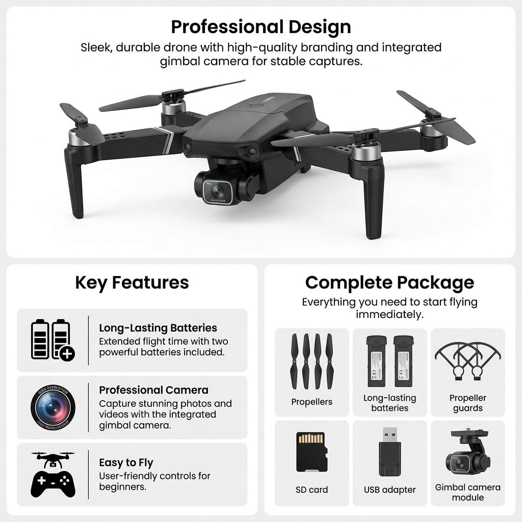 elecci E88 drone 1080p camera captures crisp aerial detail from above.