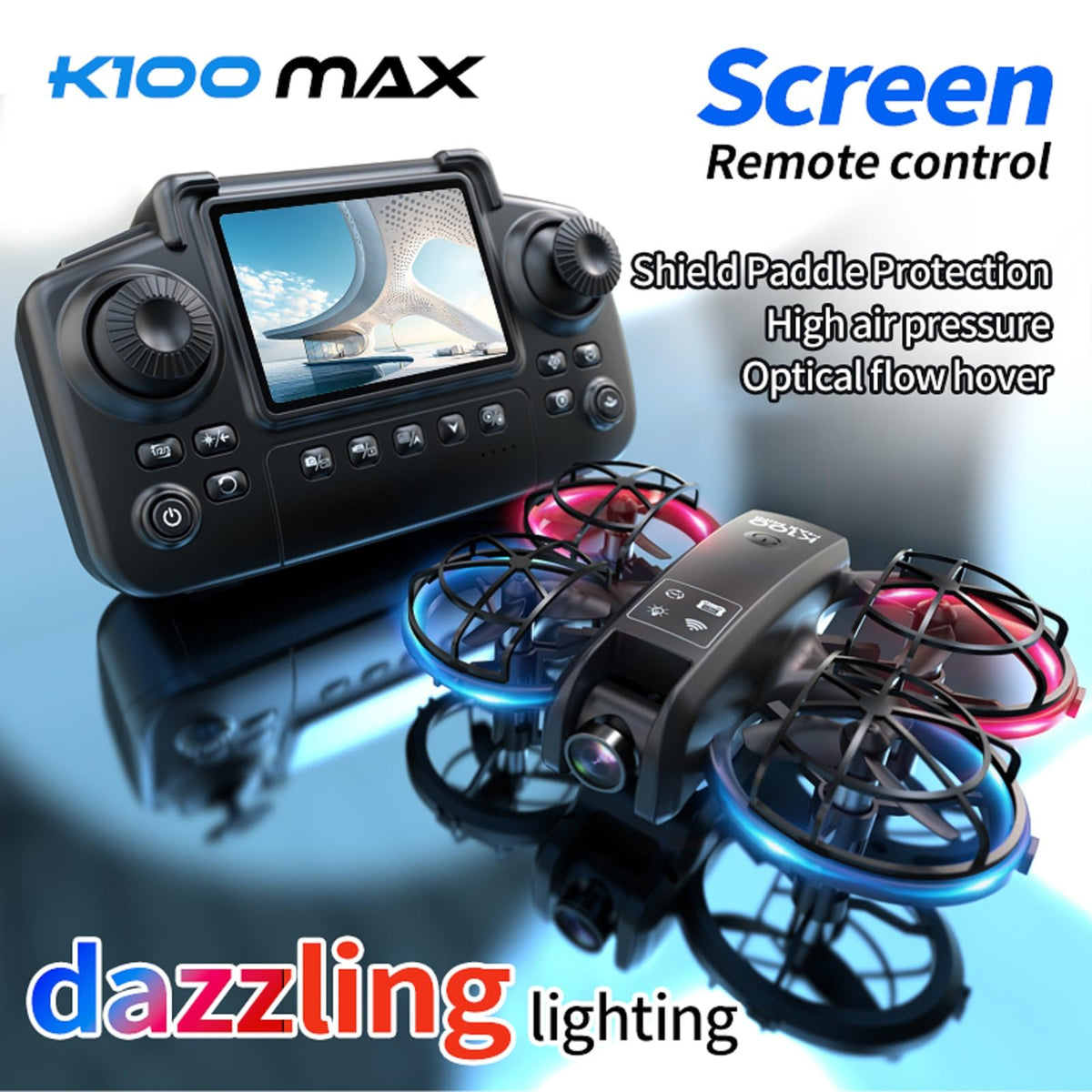 Elecci K100 Mini Drone beginner-friendly controls with one-key start and altitude hold.