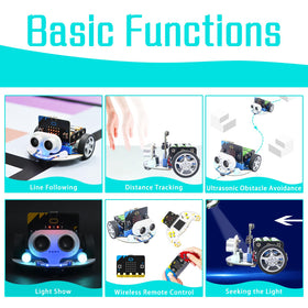 ELECFREAKS Cutebot side view highlights its tiny, easy-to-hold design