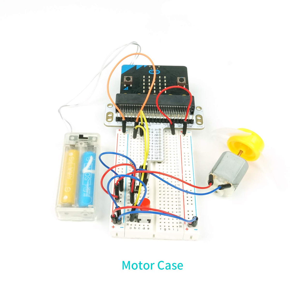 Elecfreaks Micro:bit Starter Kit buzzer demo provides audible feedback for code experiments.