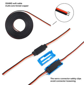 Elechawk 22AWG three-meter cable delivers solid current.