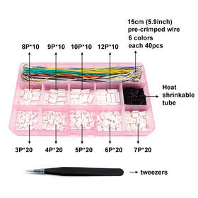 Color-coded Elechawk SH1.0 cables for quick identification