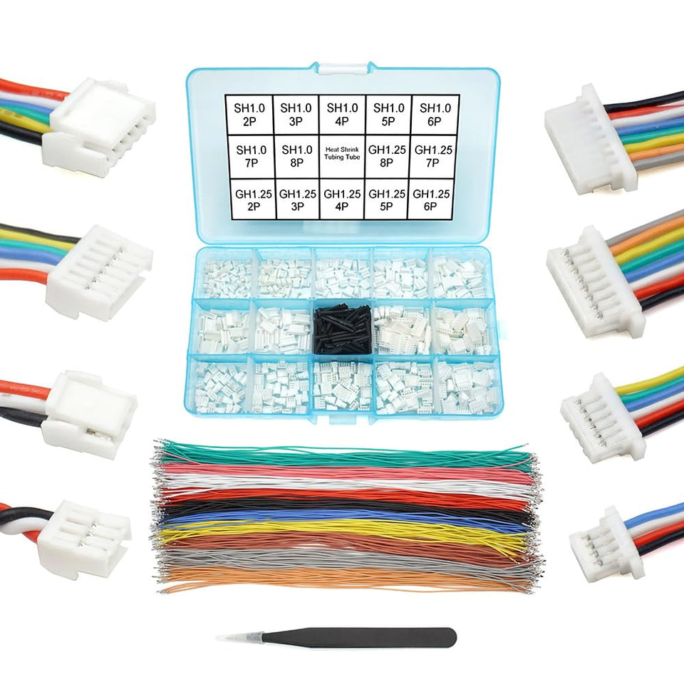 Elechawk gh1-25 to sh1-0 cables kit for flexible flight controller wiring