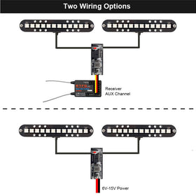 Elechawk RC LED light bar mounted on front bumper for enhanced visibility