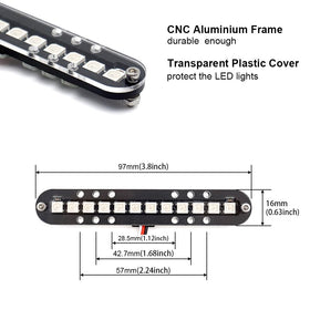 Elechawk RC LED light bar with transmitter control for easy mode changes