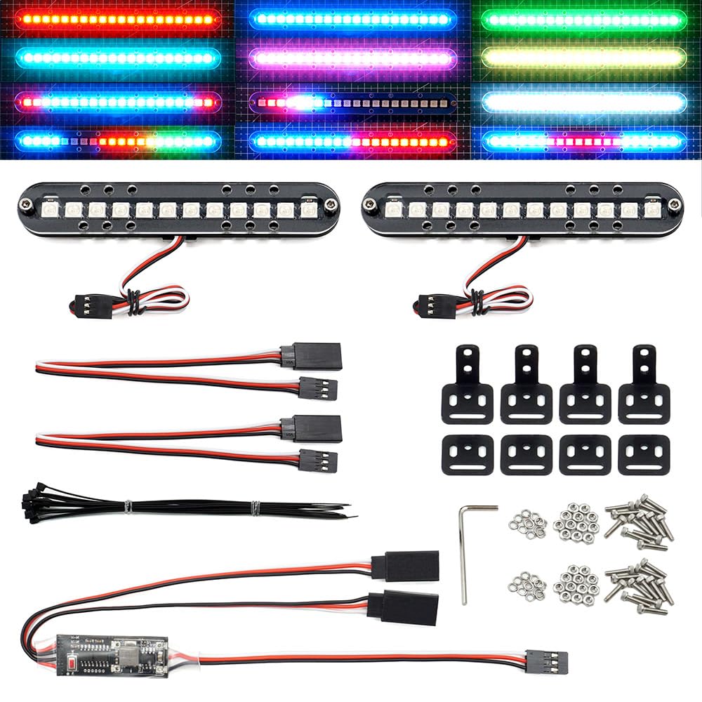 Elechawk RC LED light bar on roof for improved night visibility and style