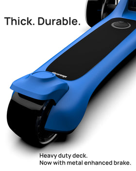 Folding stem design makes carrying and travel easier.