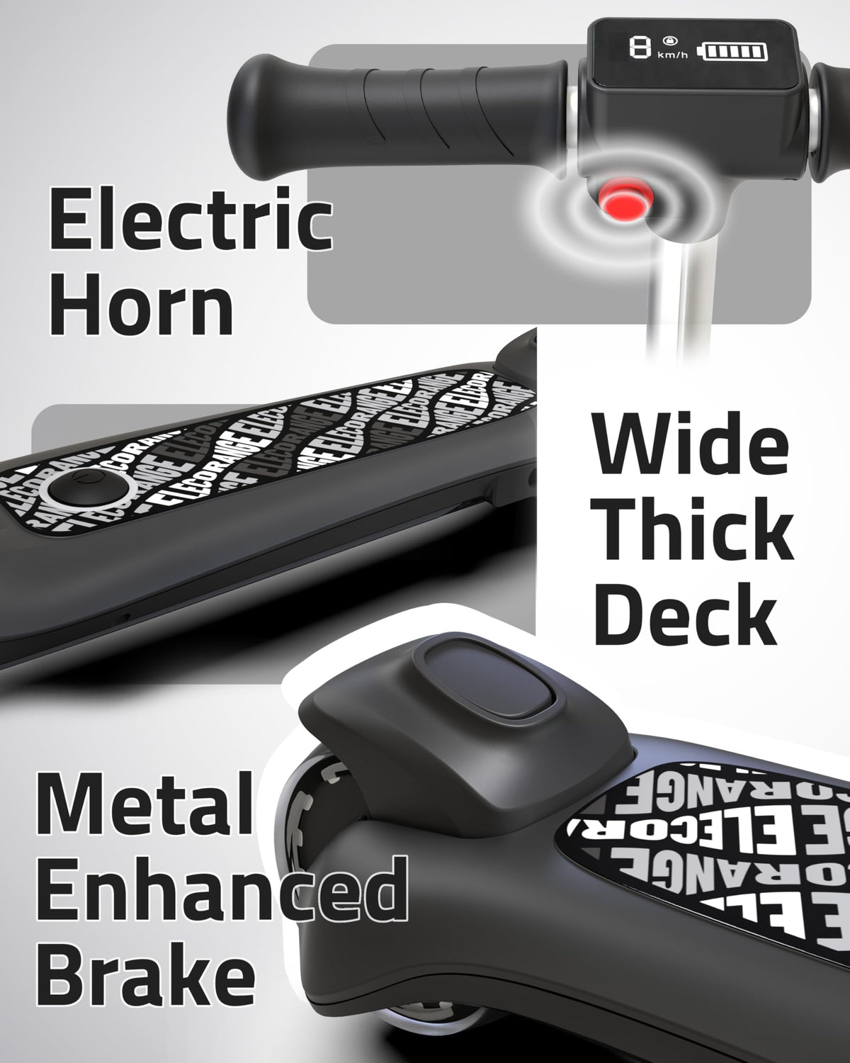 Elecorange T500 durable frame built with reinforced alloy and plastic