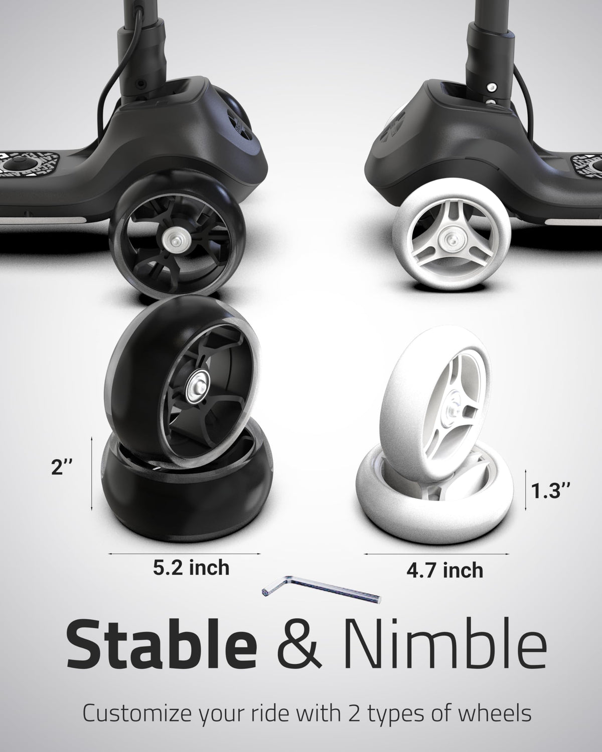 Elecorange T500 folding stem enables quick setup and portability