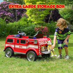 Elemara remote control and kid drive switch for supervised play.