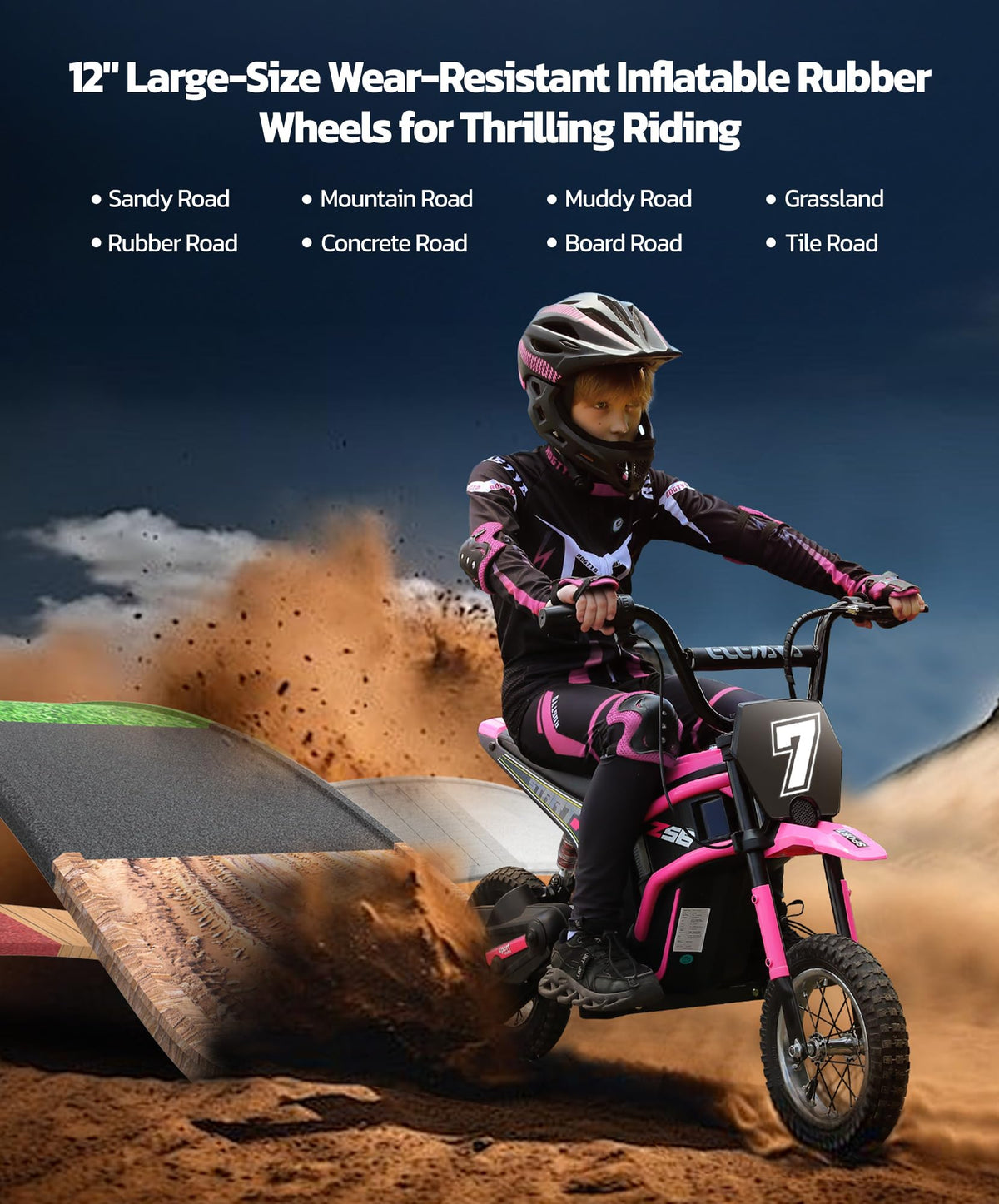 ELEMARA rear-drum brake and suspension support stable handling on bumps